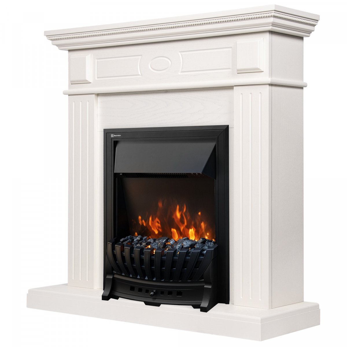 Каминокомплект Firelight: Очаг Classic EFP/P-1020LS, портал Bianco Classic шпон белёный дуб фото 2