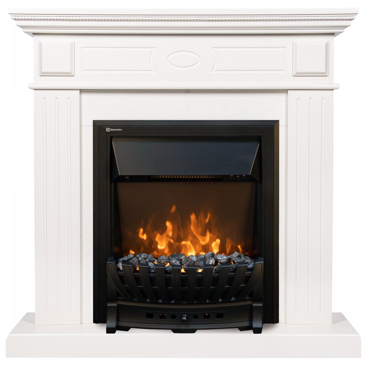 Каминокомплект Firelight: Очаг Classic EFP/P-1020LS, портал Bianco Classic шпон белёный дуб фото 3