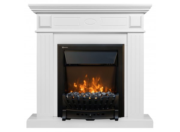 Каминокомплект: Очаг Electrolux Classic EFP/P-1020LS, портал Bianco Classic белый