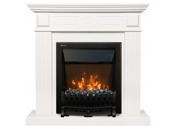 Каминокомплект Firelight: Очаг Classic EFP/P-1020LS, портал Bianco Classic шпон белёный дуб
