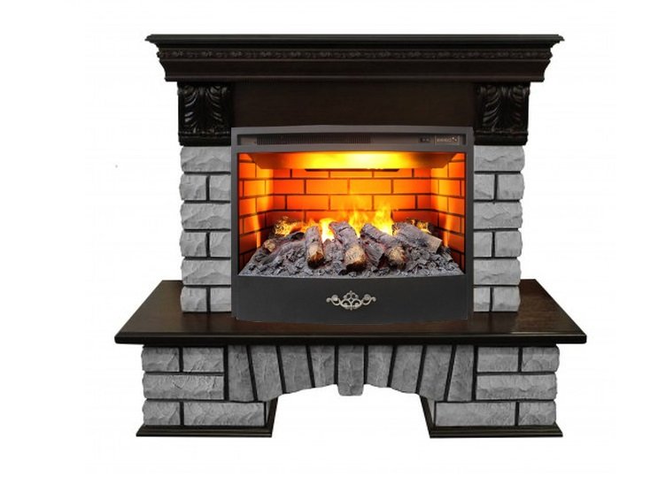 Камин Country Lux Rock 25/25,5 с очагом 3D Firestar 25,5